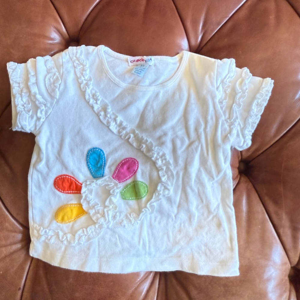 Colorful Kids Ruffle T-Shirt